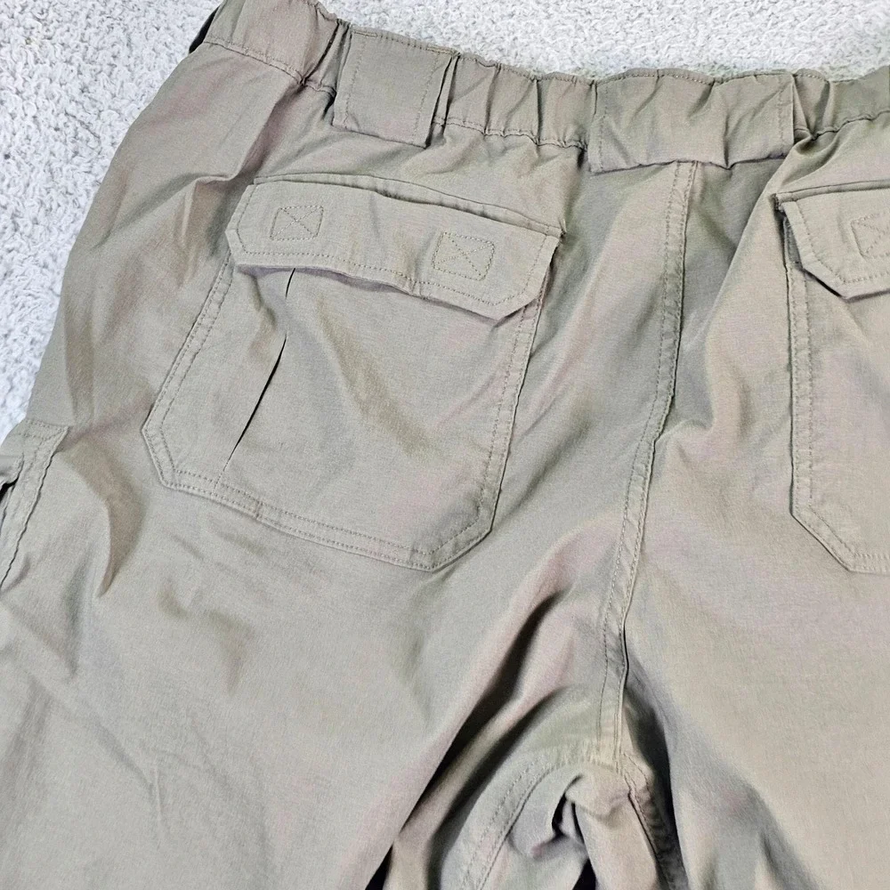 Duluth Trading Mens 2XL Beige Dry On The Fly Stretch Nylon Cargo Pants 71700